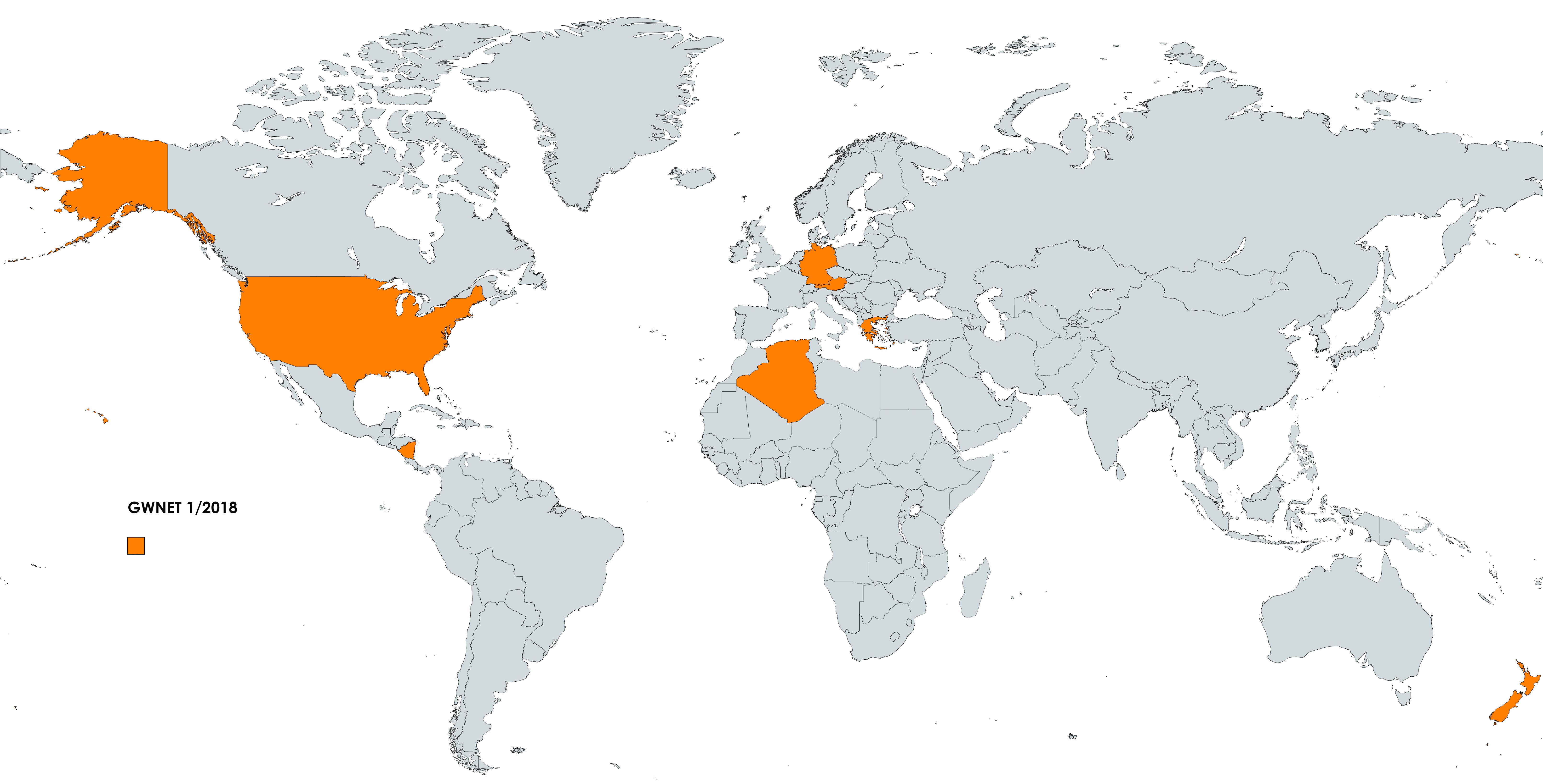 Mentors GWNET_1_2018 Mentor Countries for GWNET 1/2018 programme