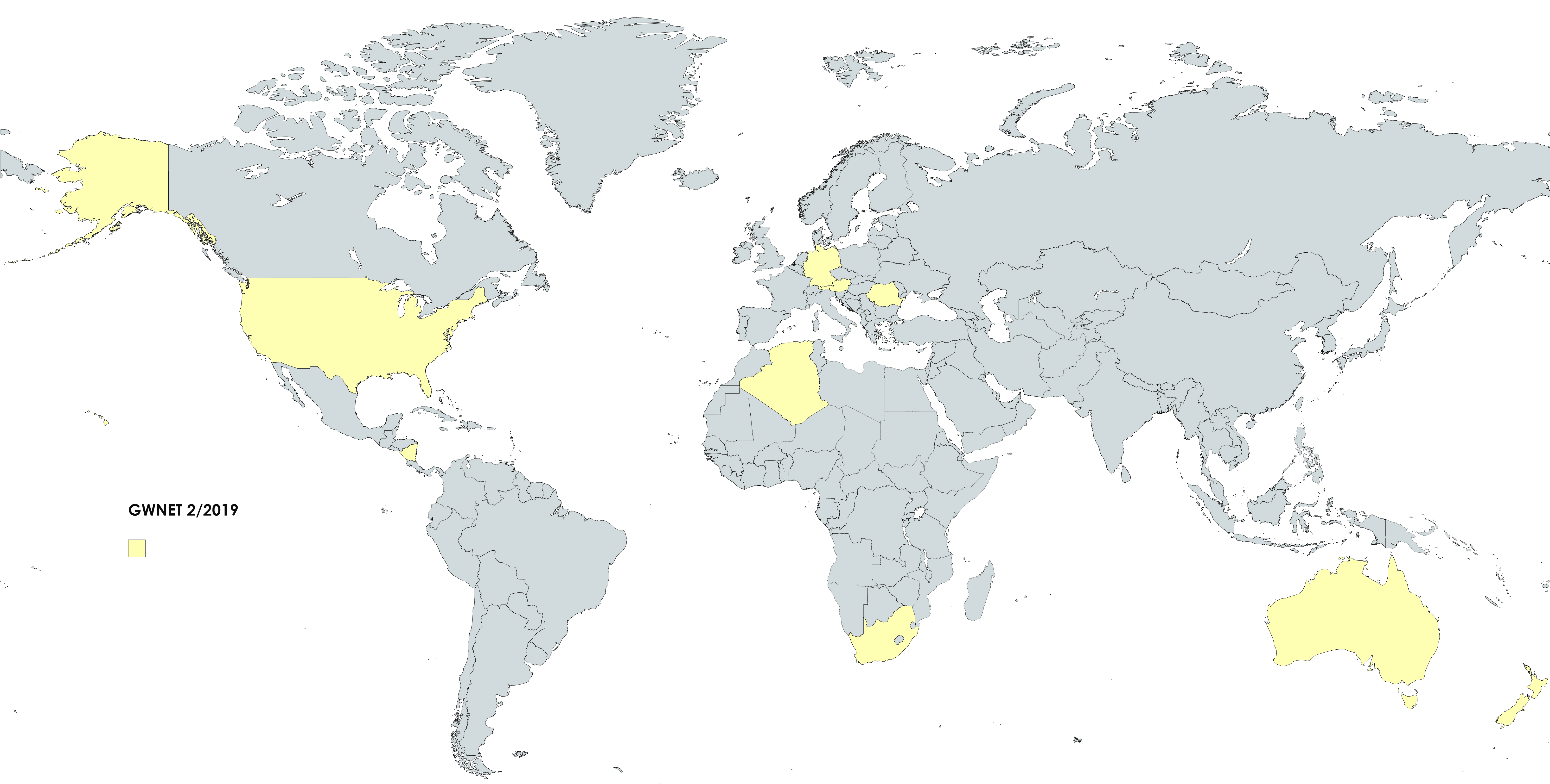Mentors GWNET_2_2019 Mentor Countries for GWNET 2/2019 programme