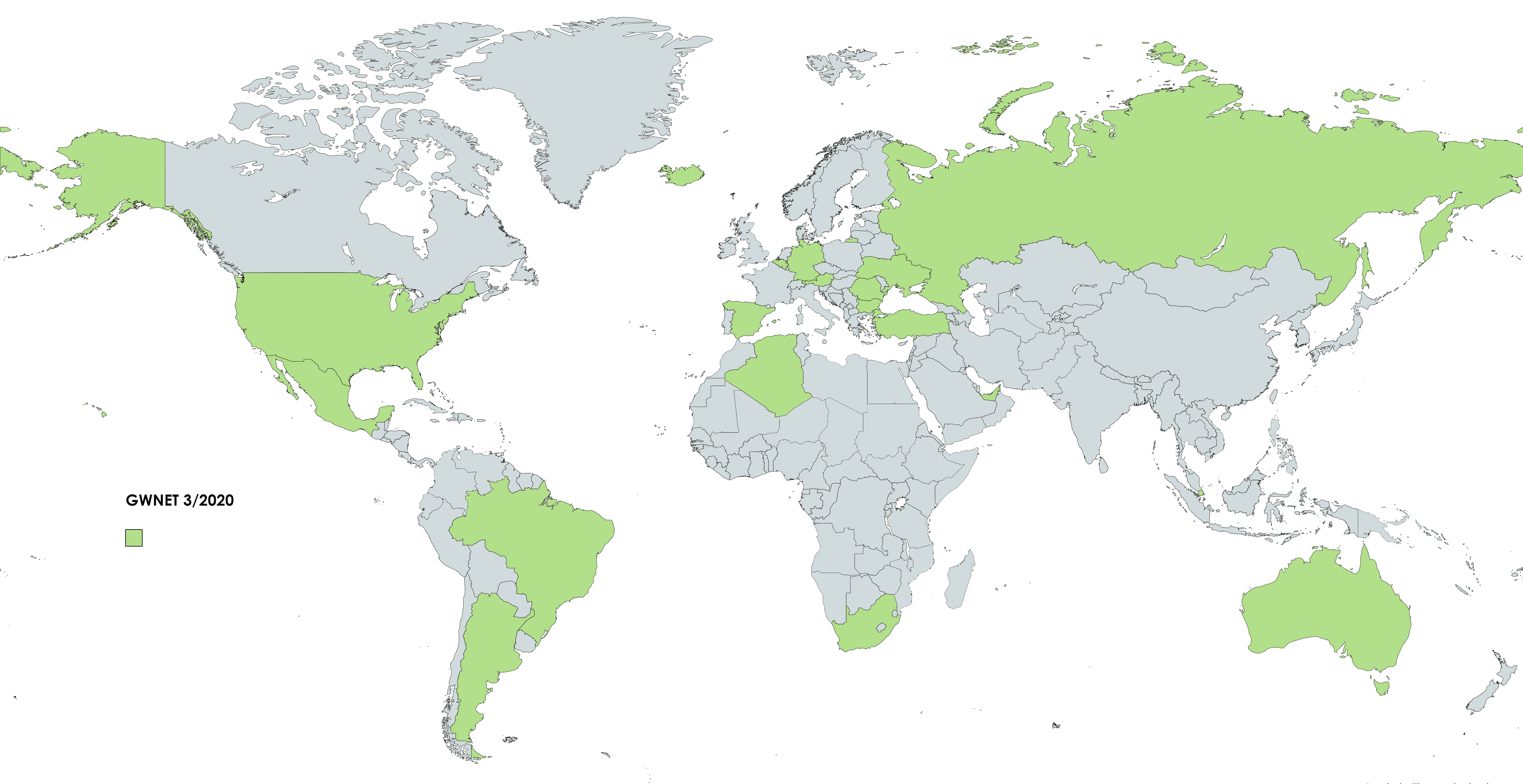Mentors GWNET_3_2020 Mentor Countries for GWNET 3/2020 programme
