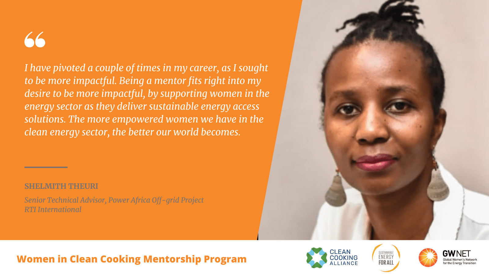 Shelmith Theuri Women in Clean Cooking Mentorship Program