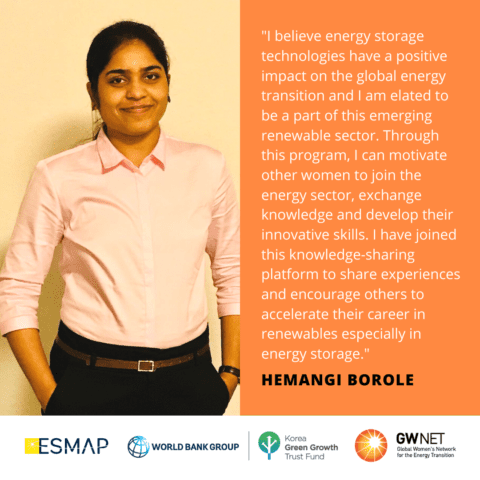 Hemangi Borole Women in Energy Storage Mentoring Programme