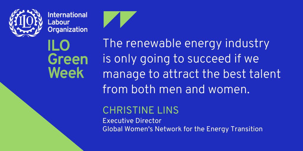 ILO Green Energy Week Christine Lins quote ILO Green Energy Week Christine Lins quote