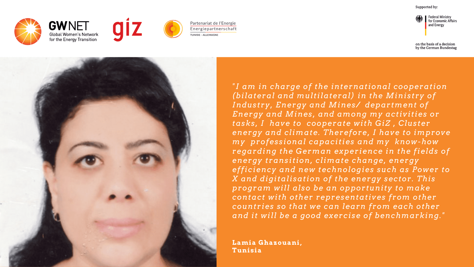Lamia Ghazouani quote
