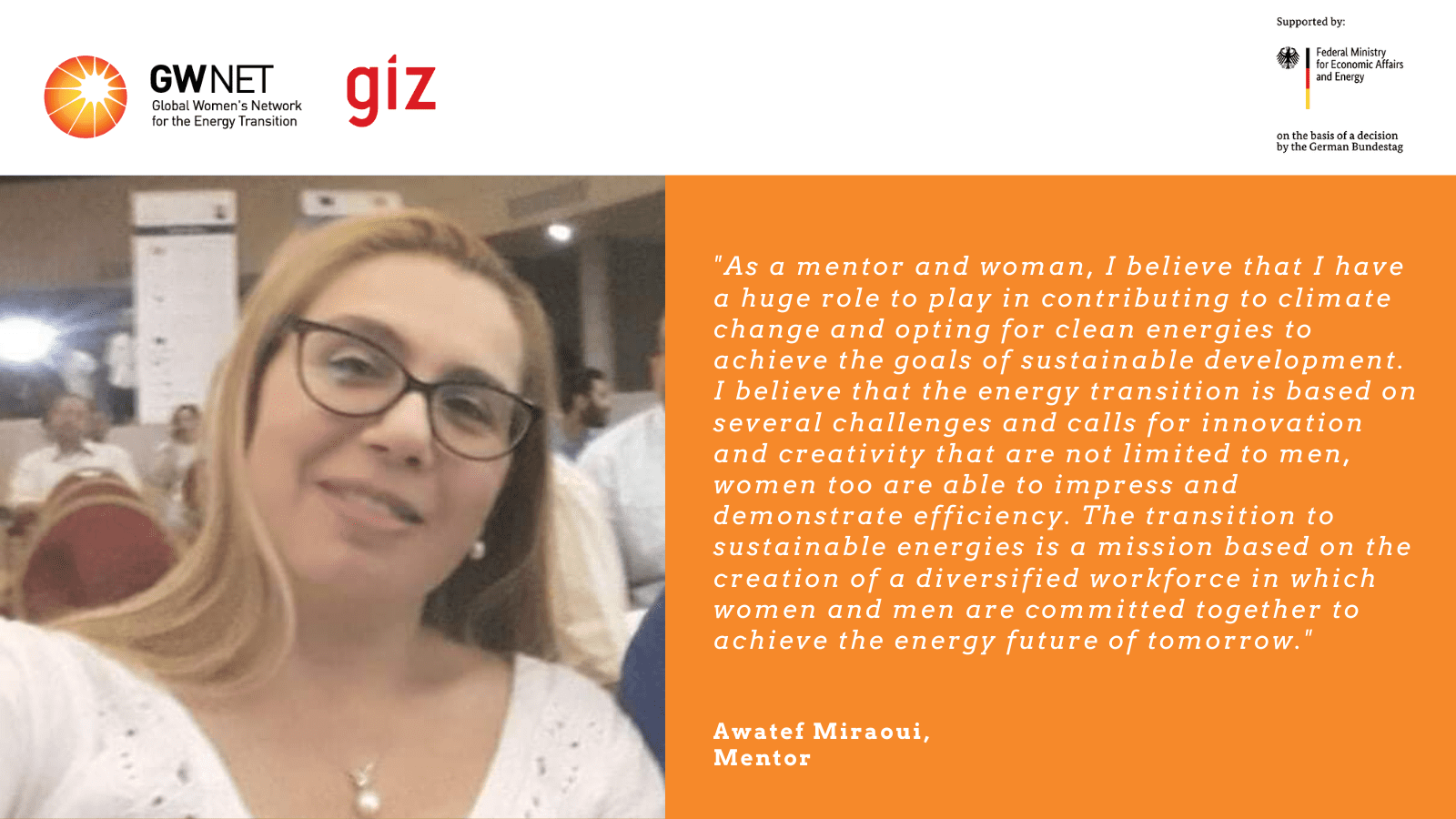 Picture of mentor and quote
