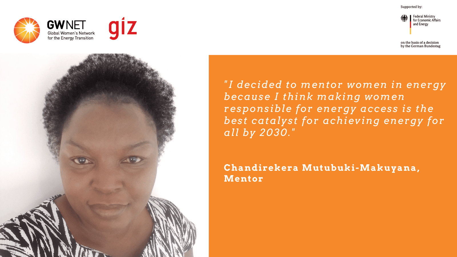 Picture of mentor and quote