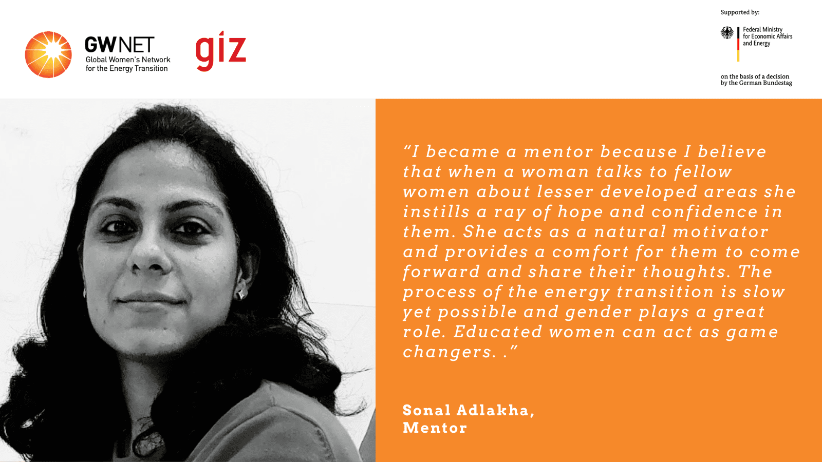 Picture of mentor and quote