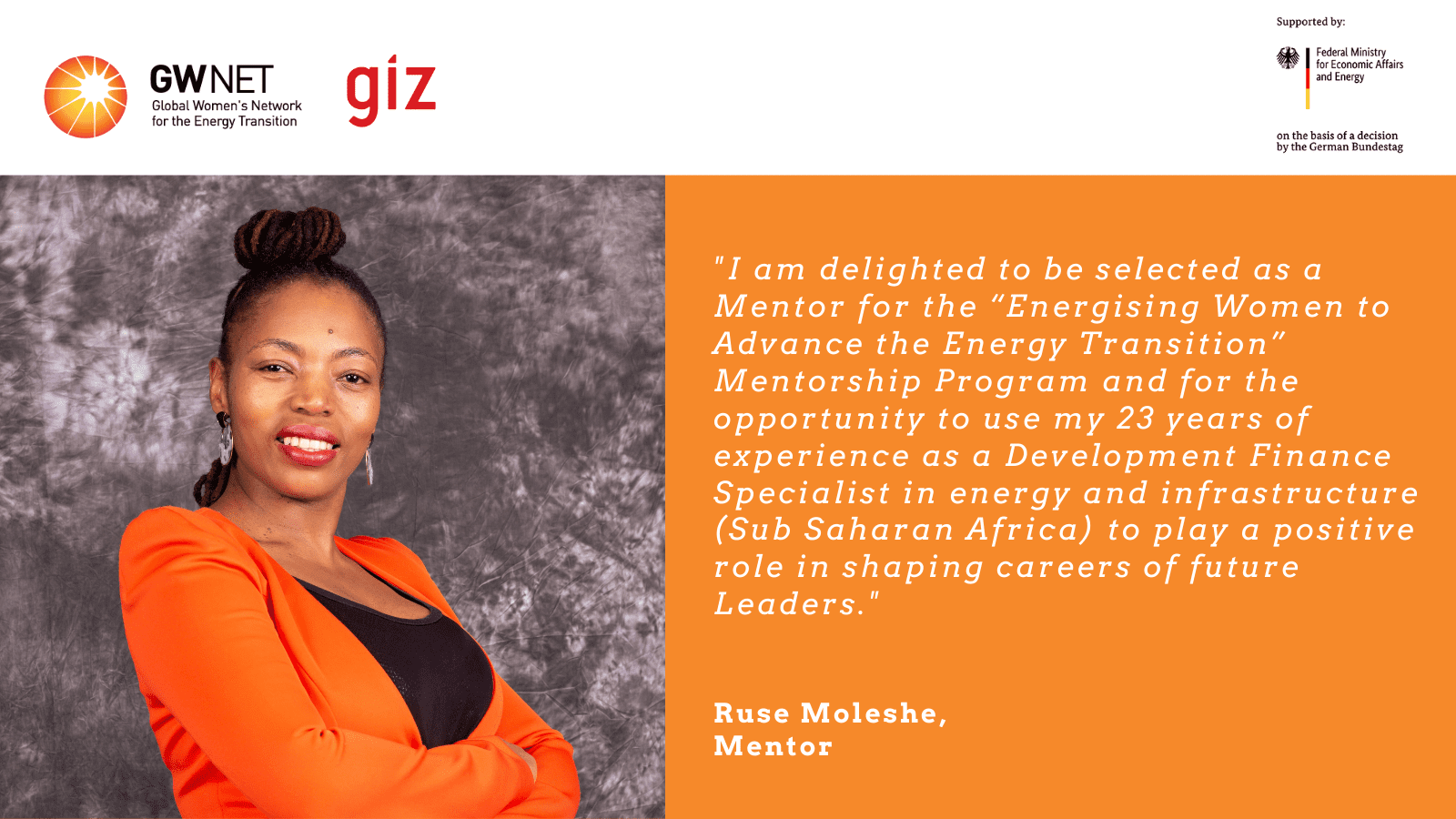 Picture of mentor and quote