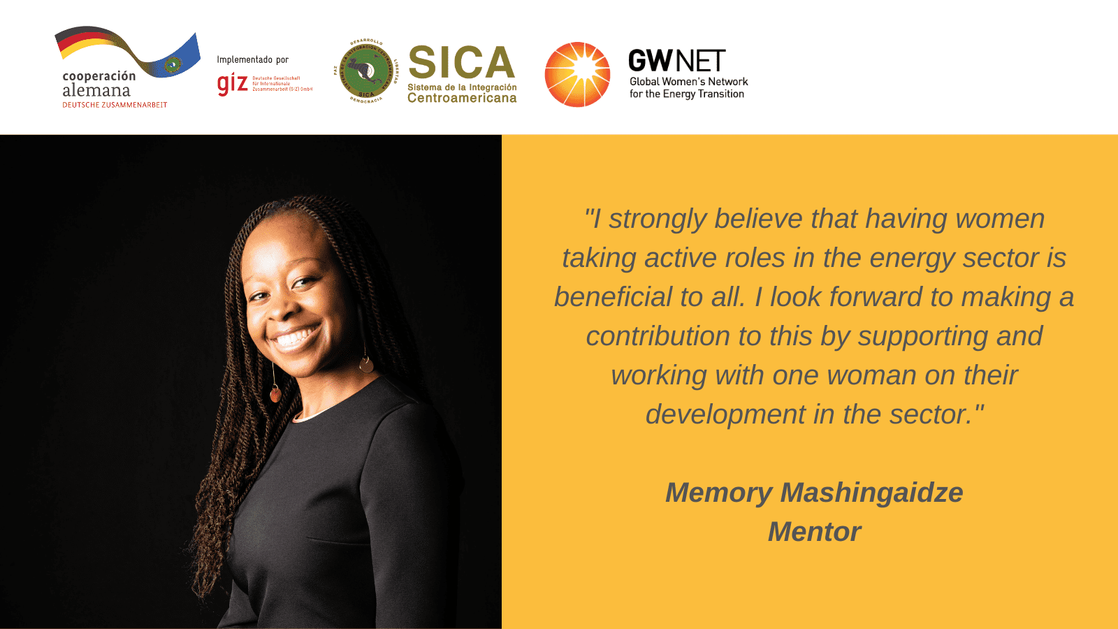 Picture of mentor and quote