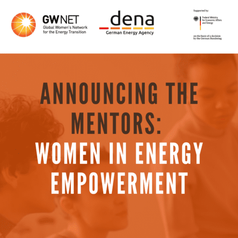 Poster with text and organiser logos overlayed on picture of women in a meeting
