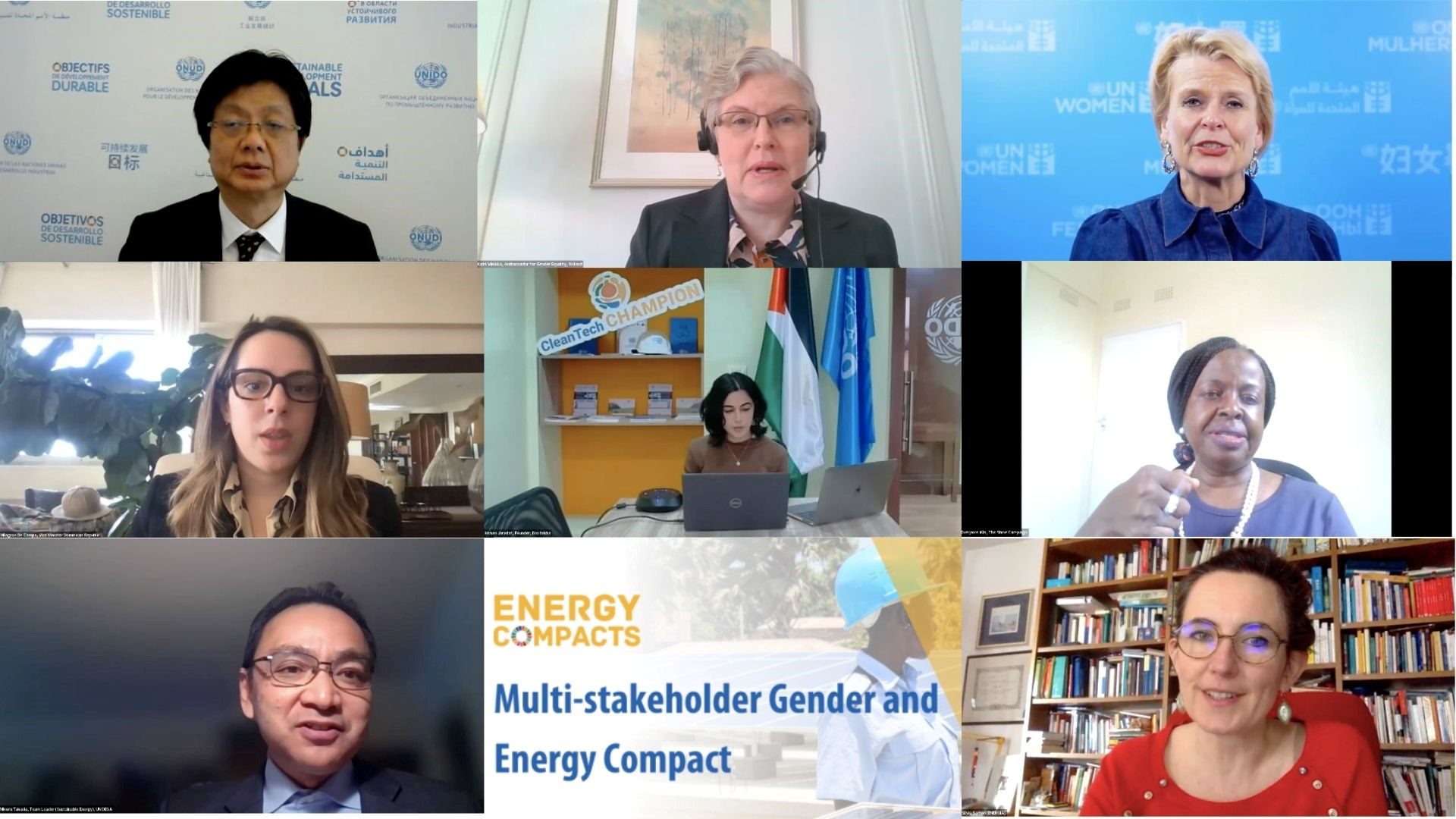CSW66- The Gender and Energy Compact Speaker photo Screenshot of speakers at the CSW 66 event