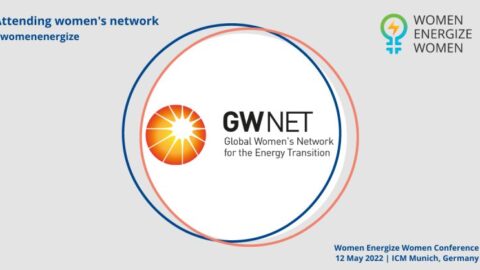 Event poster with GWNET logo in the center