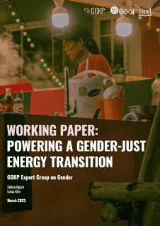 Image of woman working at a food stand overlayed by report title text