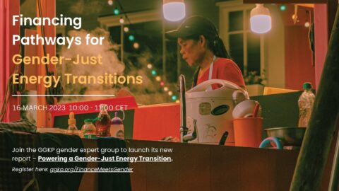 Image of woman working at a food stand overlayed by report title text
