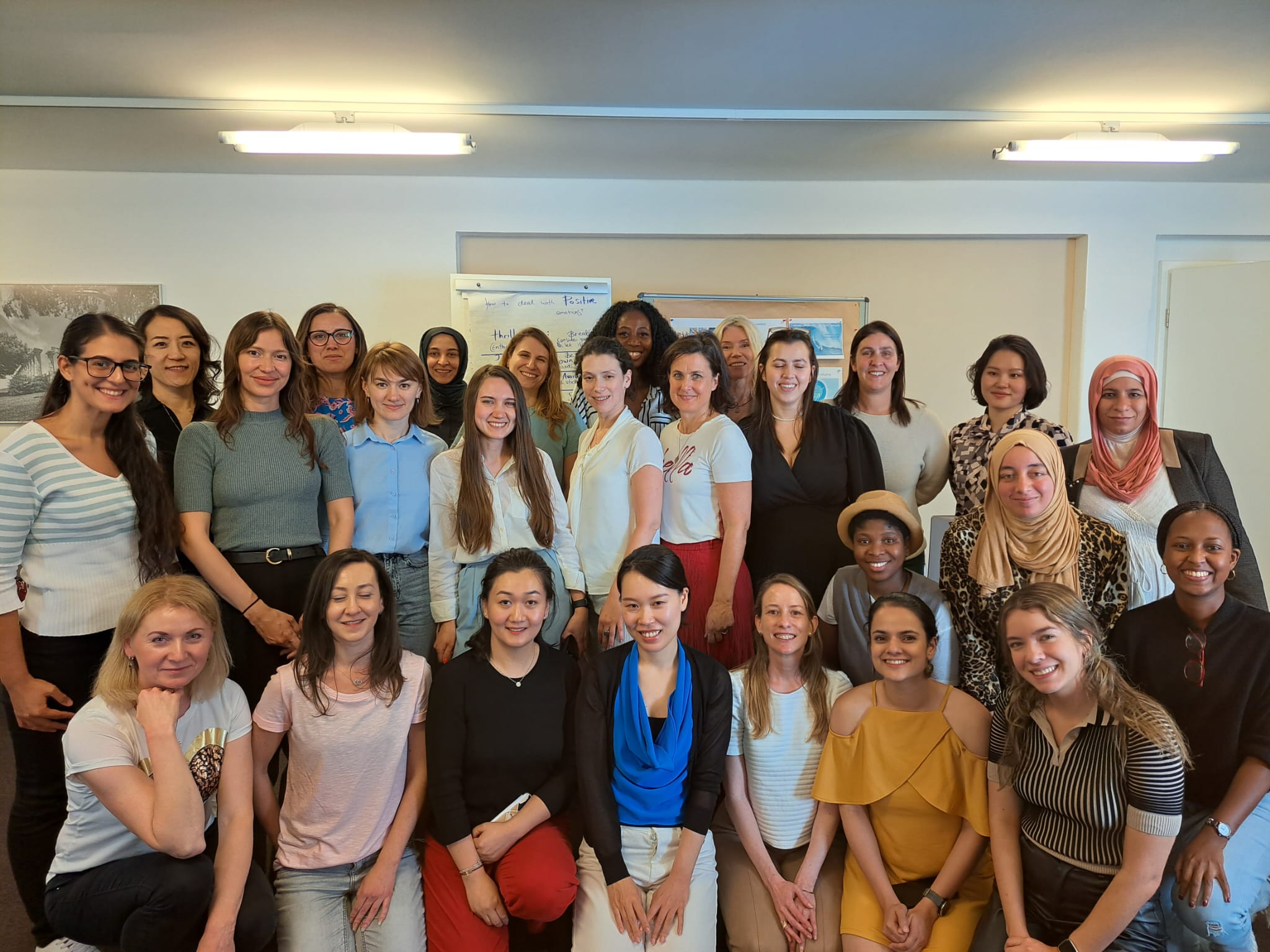 Group photo of women looking into the camera